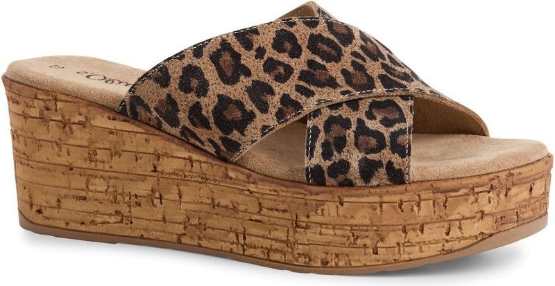 s.Oliver - 5-27213-44 - Damessandalen - Luipaard