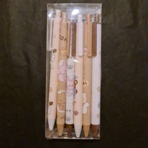 Kawaii - Gelpennen in een kawaii thema met roze beertjes (kawaii, animé & manga)
