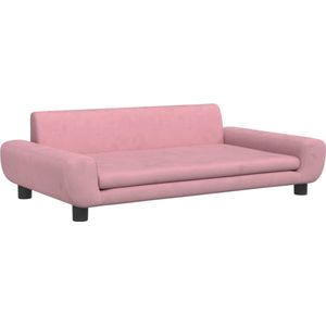 vidaXL-Hondenmand-100x54x33-cm-fluweel-roze