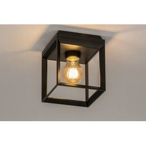 Lumidora Plafondlamp 73092 - Plafonniere - NSFRAME - E27 - Zwart - Metaal