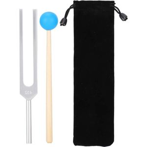 432 HZ Aluminium Diapason Set voor Geluidstherapie met Houten Hamer