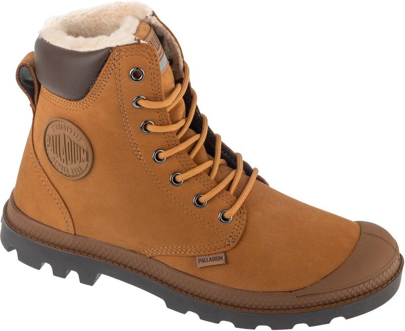 PALLADIUM - Pampa Sport Cuff Waterproof - Gevoerde Bottines - Kastanje - Leer
