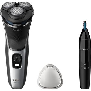 Philips Series 3000 S3143/02 - Scheerapparaat - Scheerapparaat Mannen met Trimmer - Inclusief Neustrimmer - Waterdicht