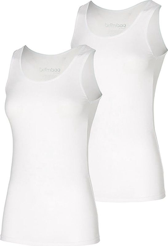 Apollo - Bamboe Hemd - Wit - 2-Pak - Dames Hemd