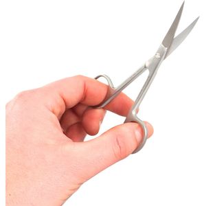 Chirurgische schaar SP/SP gebogen Lengte: 13 cm Medipharchem - RVS - Spitse gebogen punt - Spits / Spits gebogen