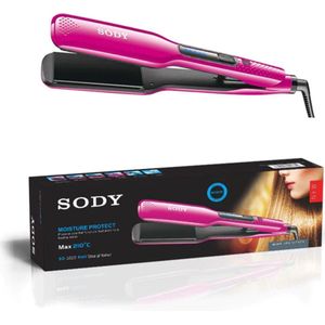 SODY SD5020 Professionele Keramische Stijltang – 130-210 °C, 5 Temperatuurstanden, Snelle PTC-Verwarming, Keratine-Infusie, 360° Draaikabel