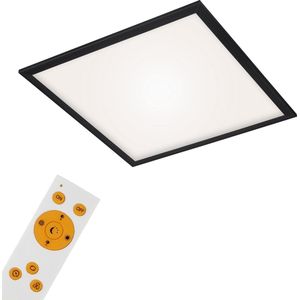 Briloner Leuchten - LED plafondlamp, dimbaar, afstandsbediening, kleurtemperatuurregeling, nachtlampje, timer, 36 W chroom mat,