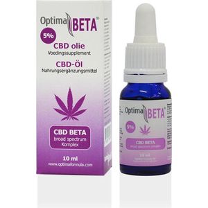 BETA CBD complex olie 5%, Optima Formula, 100% zuiver CBD olie complex, 10ml
