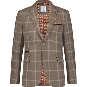 AFNF | Blazer big check theater | Heren | Sand | | 52