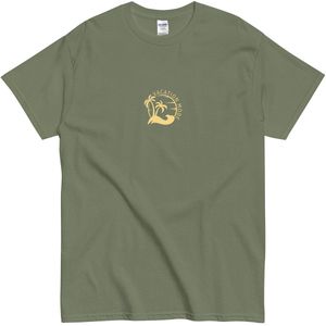 T Shirt 'Vacation Mode' - Dames en Heren - Zomer Strand Vakantie - Khaki Groen - S