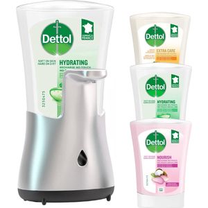 Dettol Automatische Zeepdispenser + Navulling - Galamboter - Aloe Vera - Extra Care & Sheabutter