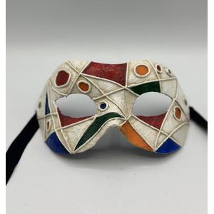 Venetiaans masker - Handgemaakt masker art deco style - gemasker bal masker multicolour - gala masker divers kleuren