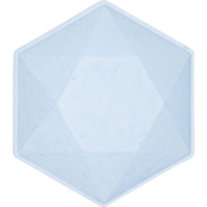 Lichtblauw Hexagon - Small