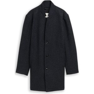 Tom Tailor Denim - Lange Jas - Regular Fit - Wollen - All-over Motief