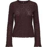 Only - Onlgiavanna Top Jrs - T-shirt - Decadent Chocolate - Dames