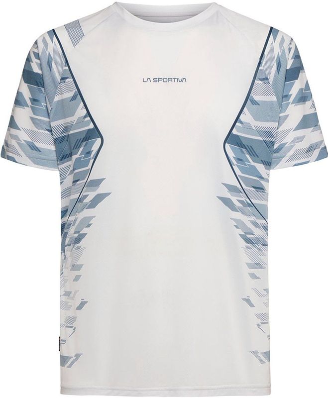 La Sportiva - Pacer - Hardloopshirt - Grijs/Wit - 100% Polyester