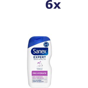 6x Sanex Douchegel – Expert Skin Health Pro Hydrate 400 ml