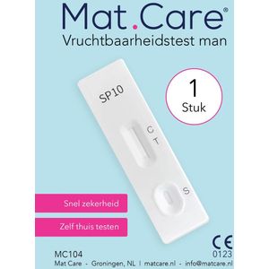 Mat Care mannelijke vruchtbaarheidstest - 1 test