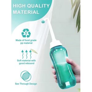 Ibenzoa® Draagbare Intieme Douche met Dubbel Mondstuk voor Universeel Gebruik