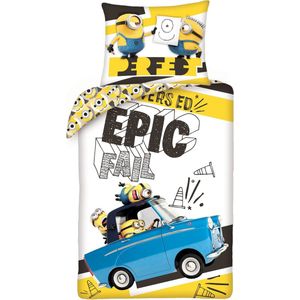 Minions Dekbedovertrek Epic Fail - 140 x 200 cm + 70 x 90 cm - Katoen