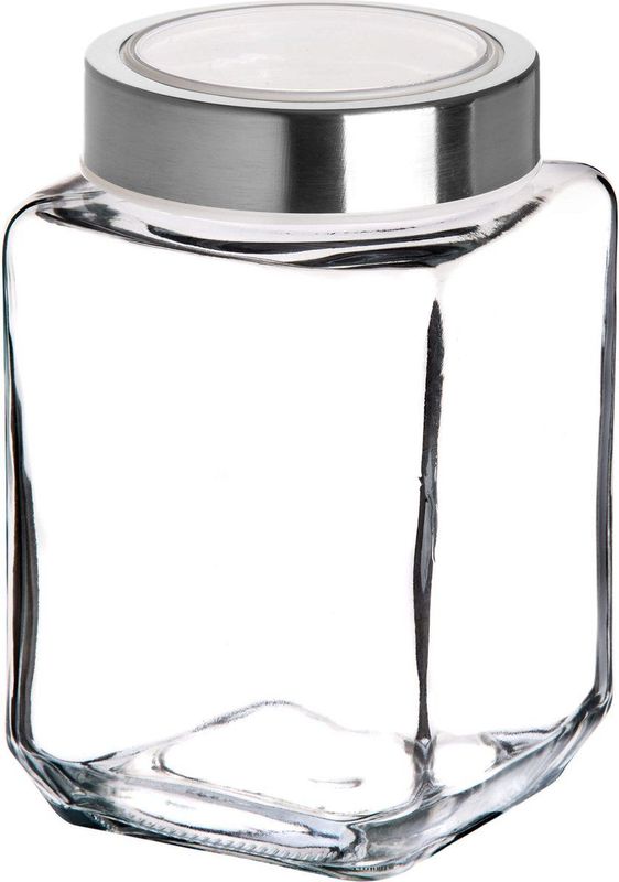 KADAX - Voorraadpot - Transparant - Glazen Container met Kunststof Deksel - 700 ml