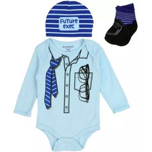 Soft Touch - Baby jongens Kledingset - 3-delig - Future Exec - Maat 3-6 mnd - 68