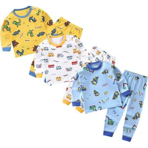 Dinosaurusslaapset voor Kinderen - 3-delige Pyjama met Lange Mouwen