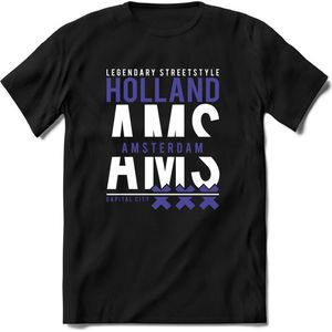 Amsterdam - Holland | TSK Original & vintage | T-Shirt Heren - Dames | Paars | Perfect Cadeau Shirt | Grappige Spreuken - Zinnen - Teksten | Maat XXL