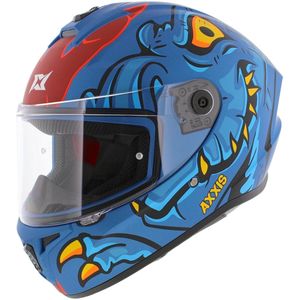 Axxis Draken S helm Dinotoon mat blauw XS