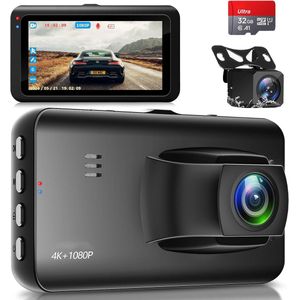 Dashcam voor Auto - Dual - Camerabewaking - Full HD - Zwart