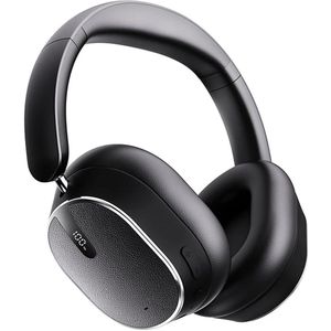 DrPhone SonicWave Bluetooth 6.0 Koptelefoon – 40mm HiFi Drivers – AAC/SBC Audio – Active Noise Cancelling (-30dB) – 50 Uur Accuduur – 360° Spatial Audio – ENC HD Bellen – USB-C & 3.5mm AUX – Over-Ear Draadloos & Bekabeld - Zwart