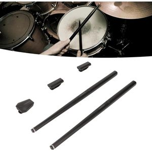 Drumstel met MIDI ondersteuning, draagbaar en virtueel - Inclusief digitale percussiemachine en lessen voor beginners en volwassenen