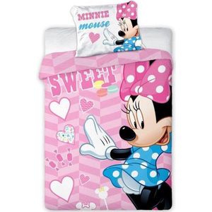 Baby Dekbedovertrekje Ledikant Dinsey's Minnie Mouse 100 X 135 cm