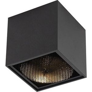 QAZQA box - Design Plafondspot | Spotje | Opbouwspot - 1 lichts - L 120 mm - Zwart - Woonkamer | Slaapkamer | Keuken