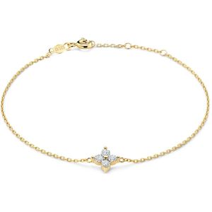 Isabel Bernard - Le Marais Audrey - Armband - 14 Karaat Goud - Zirkonia Stenen