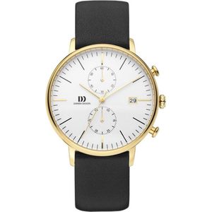 Danish Design IQ11Q975 horloge heren - zwart - edelstaal doubl�