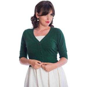 Banned - SWEET DREAMER Cardigan - M - Donkergroen