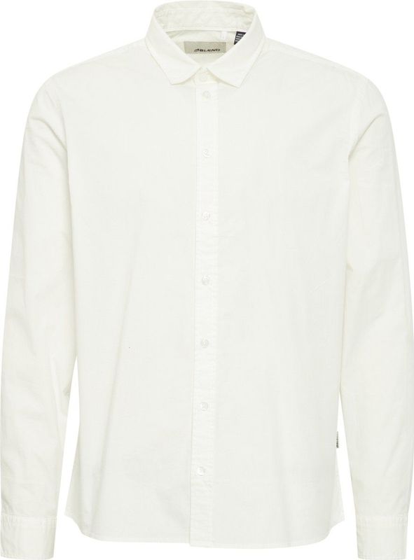 Overhemd - Effen - Katoen - Lange Mouw - Regular Fit