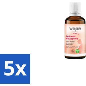 WELEDA - Perineum massageolie - Mama & Baby - 50 ml - Bulkverpakking - 5 stuks