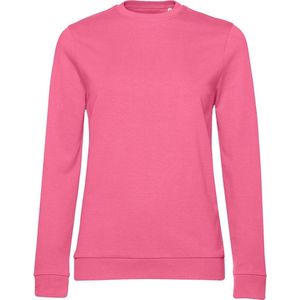 B&C Dames/dames Set-in Sweatshirt (Roze)
