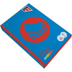 Kopieerpapier Quantore Colour A4 80gr diepblauw 500 vel | 5 stuks