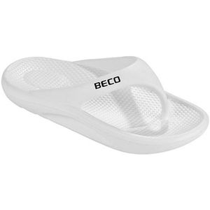 BECO teenslippers Easy - unisex - wit - maat 39-40