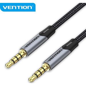 Vention Audio Aux kabel TRRS 3.5mm jack - gevlochten draad - 2 meter