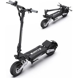 OOTD T10 - Elektrische Step - Zwart - Langeafstandsversie 18Ah - 60 km Actieradius - 500W Motor