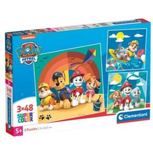 Clementoni Paw Patrol – Puzzel – 3 Legpuzzels voor Kinderen – 3 x 48 stukjes – Kinderpuzzels 4+ Jaar