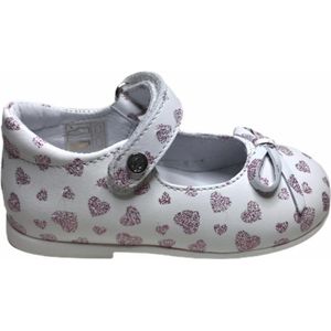 Naturino velcro ballerina 4524 wit roze mt 19