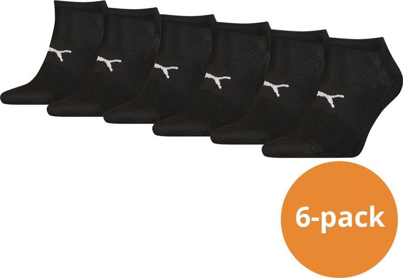 Puma - Sport Sneakersokken Light - Zwart - 6-pack