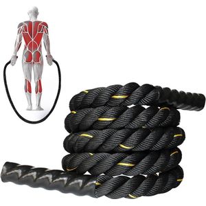 Springtouw met gewicht 12 kg voor volwassenen - fitness - training - touwspringen - mannen - vrouwen - spieropbouw - full-body - thuis - buiten