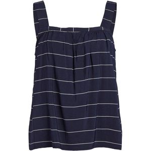 Vila Rita Square Mouwloos T-shirt Blauw 36 Vrouw