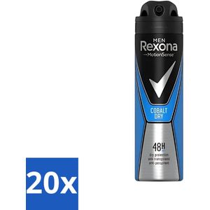Rexona Men - Cobalt Dry - Deodorant Spray - 150 ml - Anti-Transpirant - 48 Uur Bescherming